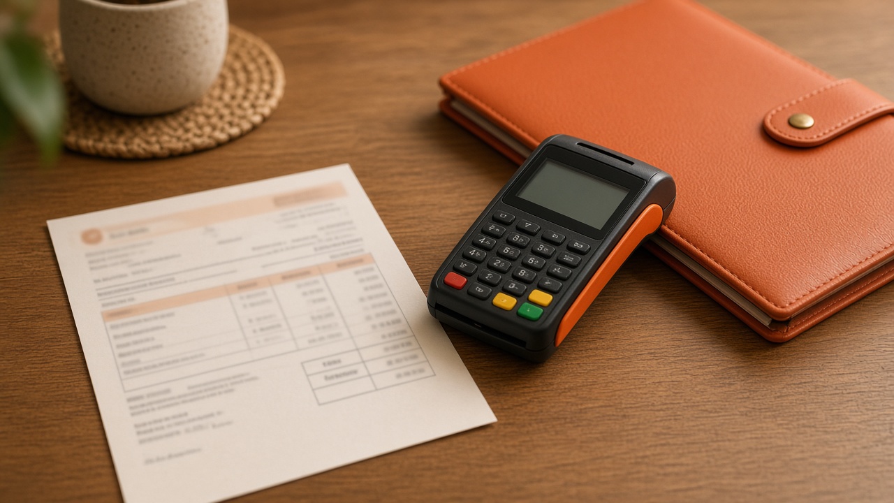 Invoice on customer screenshot